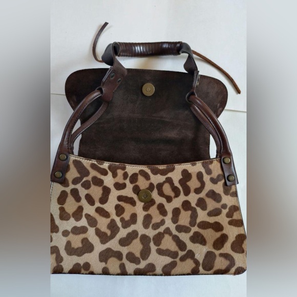 Authentic Dolce & Gabbana Leopard Print Calf Hair and Leather Shoulder Bag - Picture 12 of 16